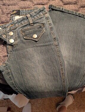 Angels Light Blue Flared Jeans